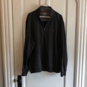 Izod Quarter Zip Long Sleeve Pullover Sweater Size XL